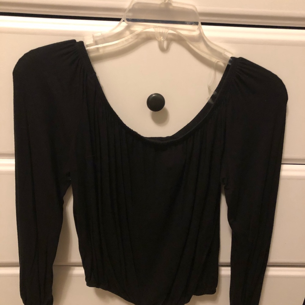 Hollister Black off the shoulder top